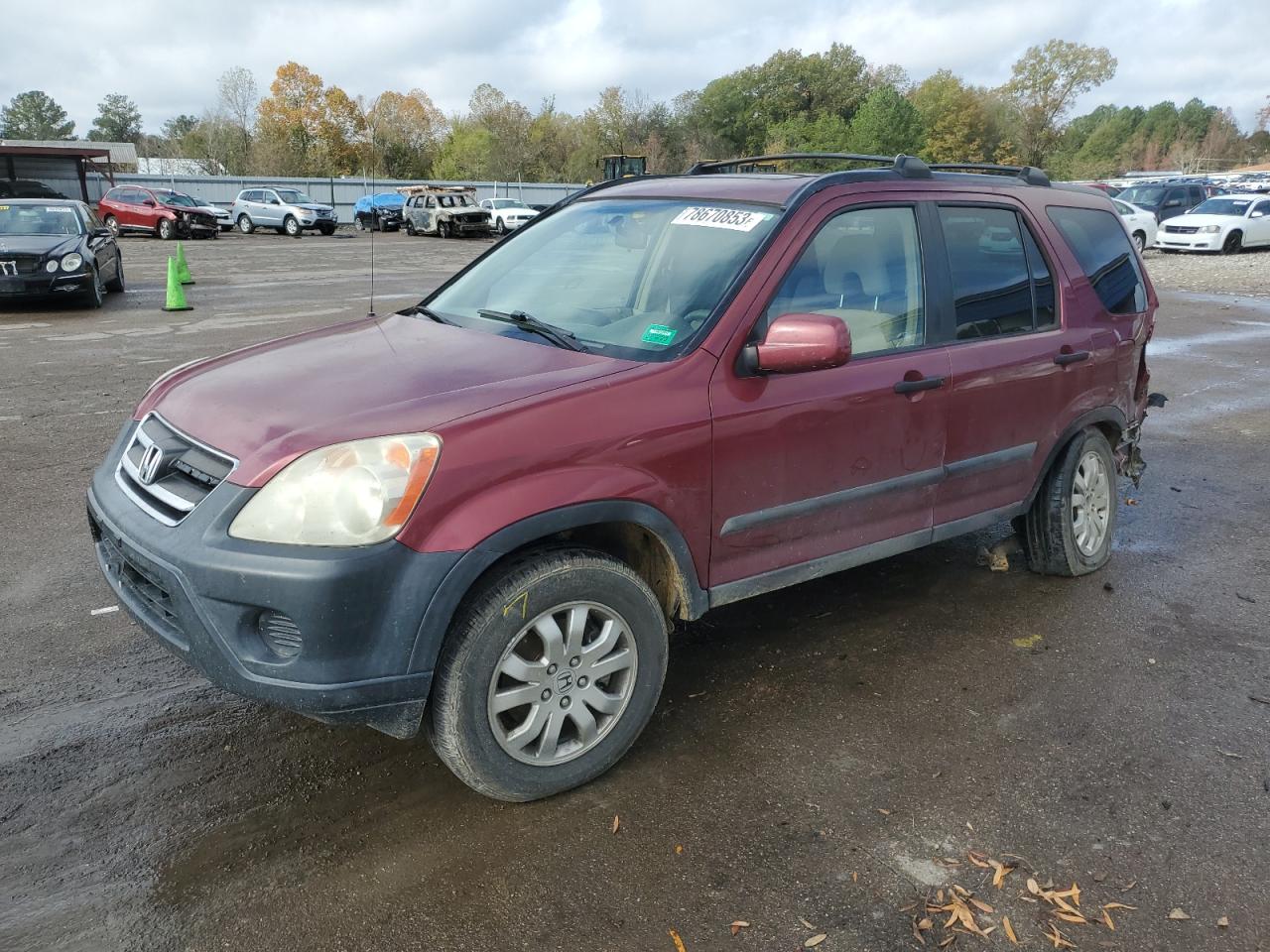 Image 1 of 2005 HONDA CR-V EX 2005 with VIN SHSRD77875U337475