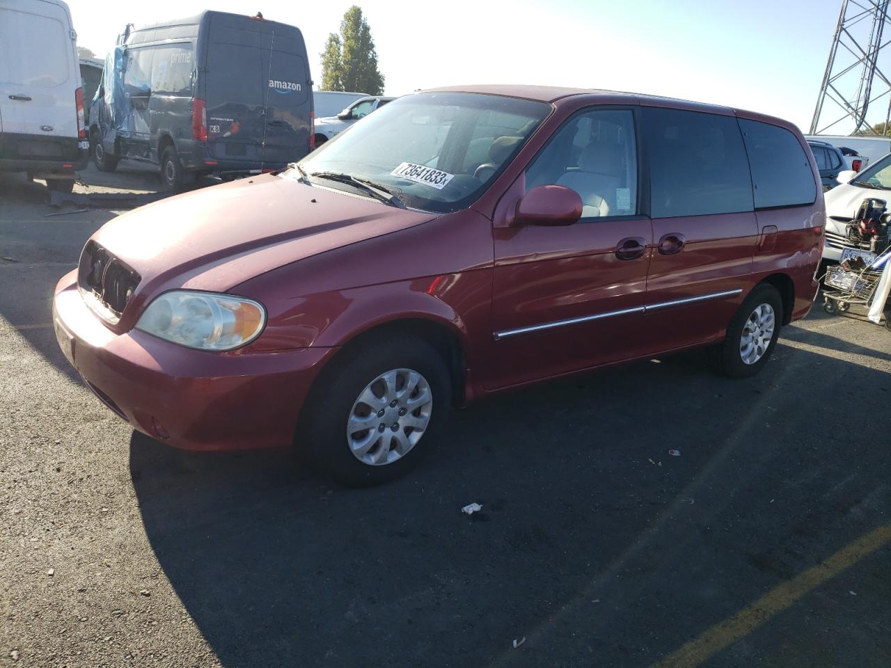 Изображение 1 2004 KIA SEDONA EX 2004 с VIN KNDUP131446510801