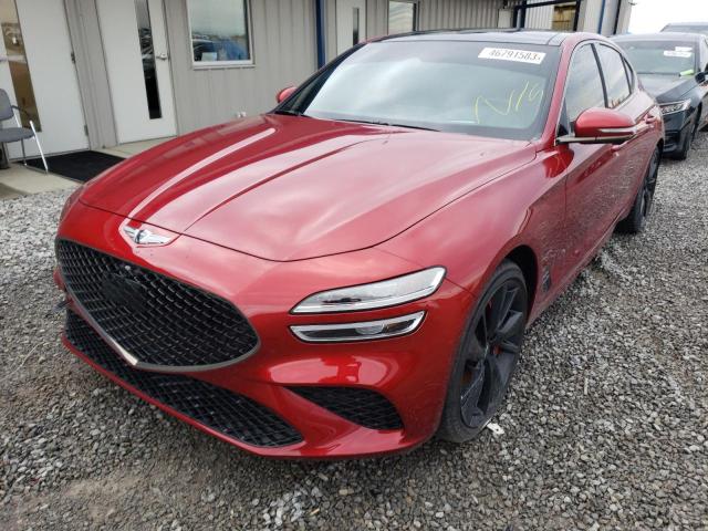 Image 1 of 2023 GENESIS G70 BASE 2023 with VIN KMTG54TE0PU104782