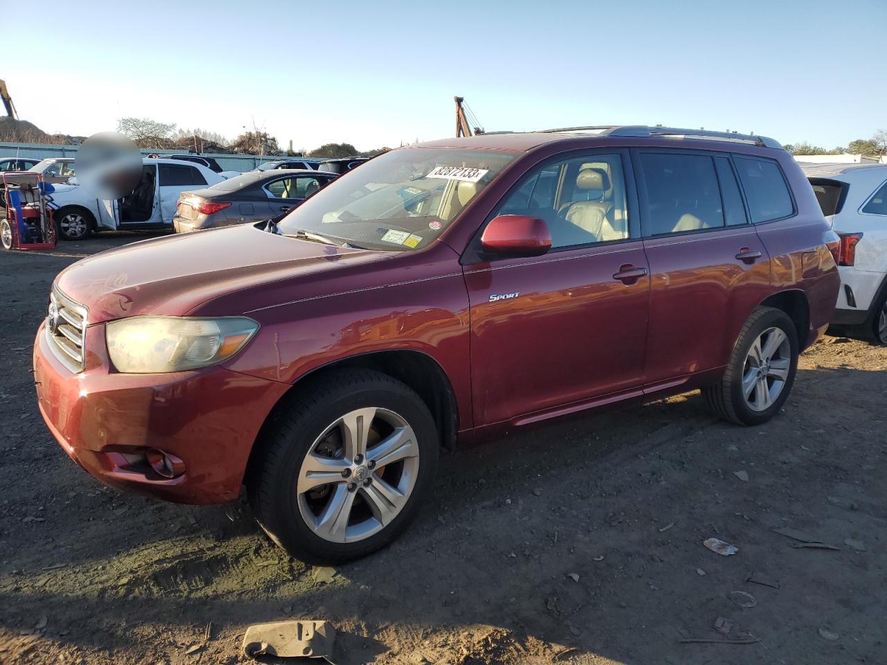 Image 1 of 2008 TOYOTA HIGHLANDER SPORT 2008 with VIN JTEES43A482022963
