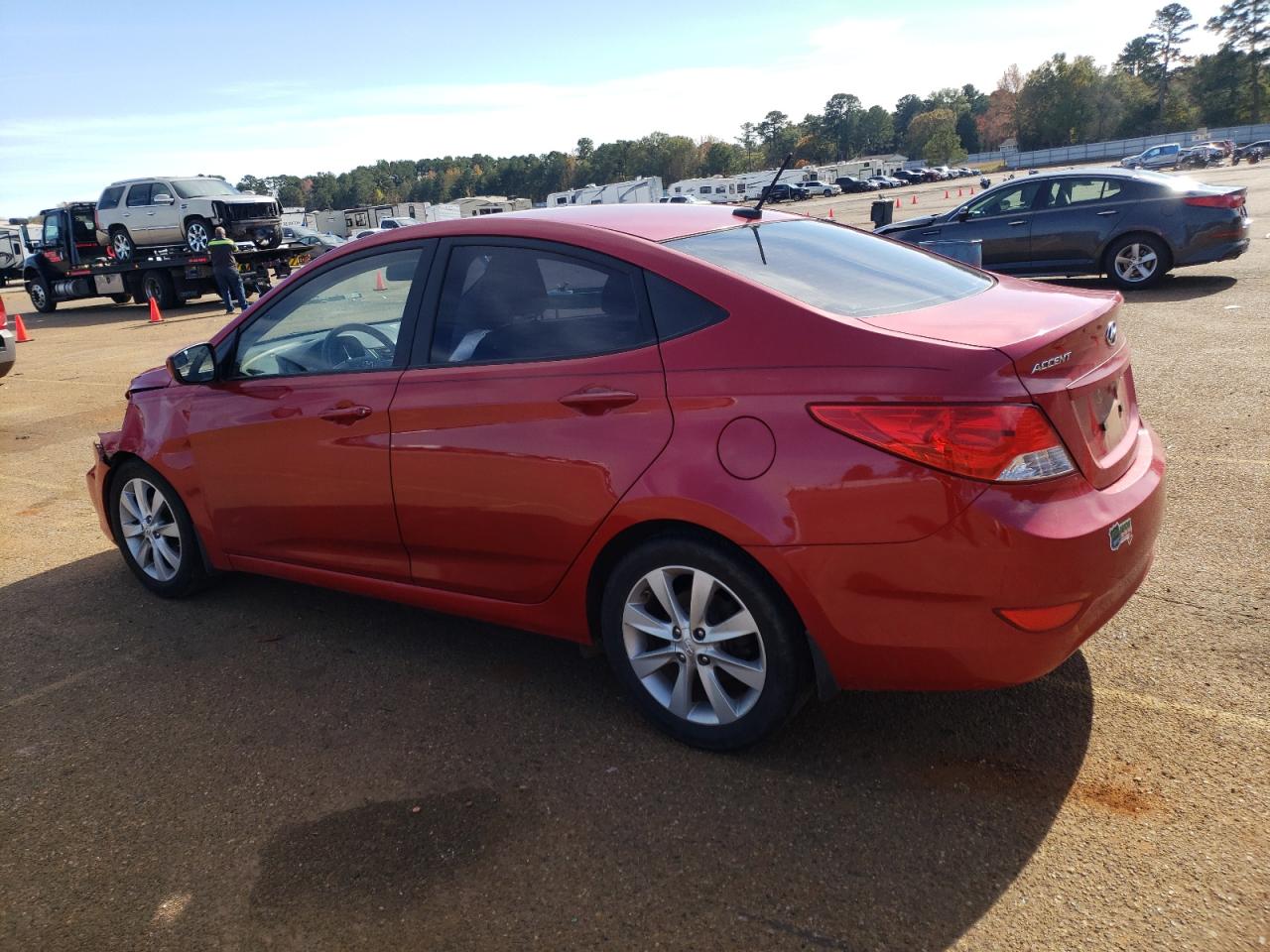 Изображение 2 2014 HYUNDAI ACCENT GLS 2014 с VIN KMHCU4AE1EU761702