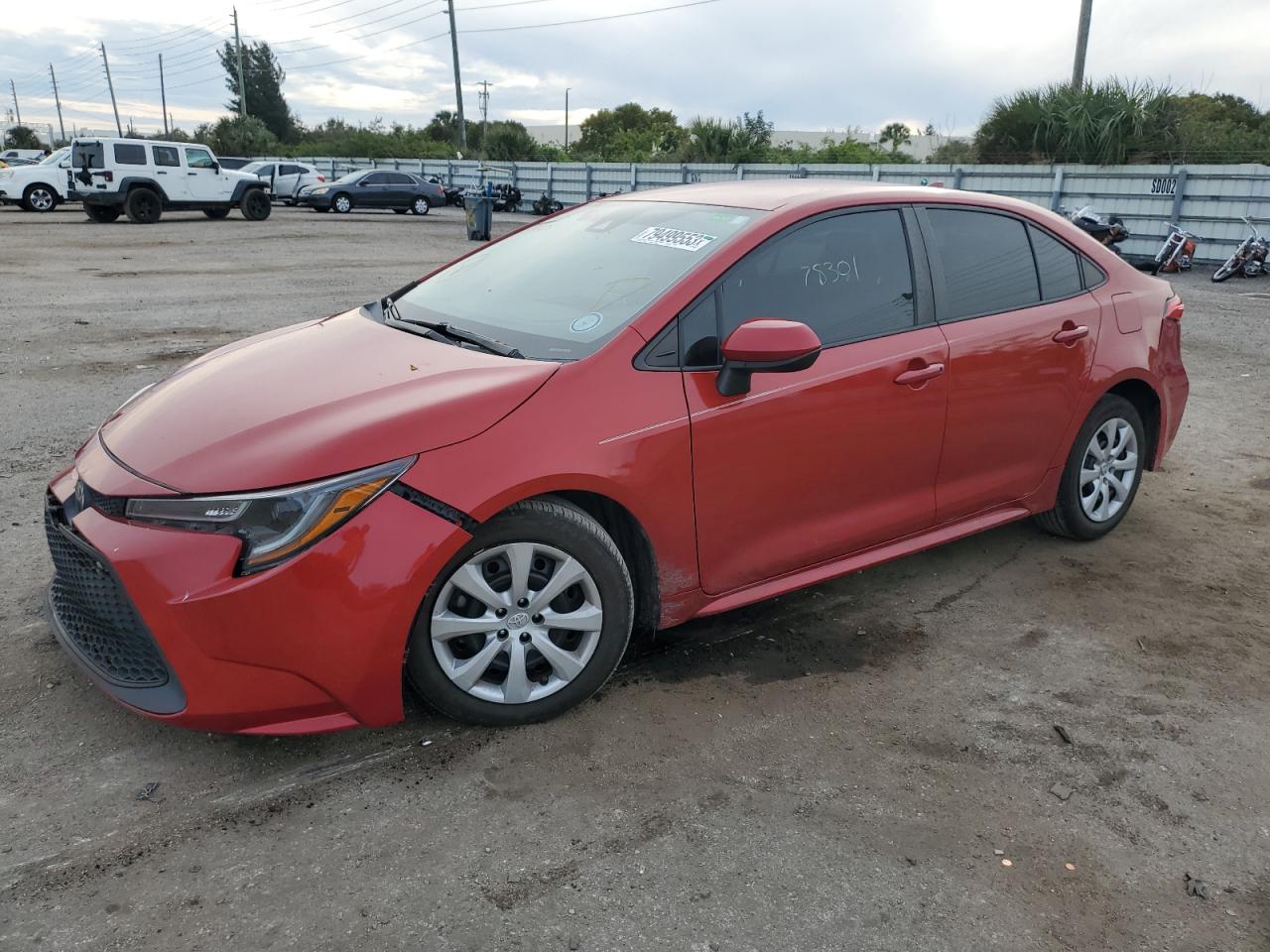 Изображение 1 2020 TOYOTA COROLLA LE 2020 с VIN 5YFEPRAEXLP066078