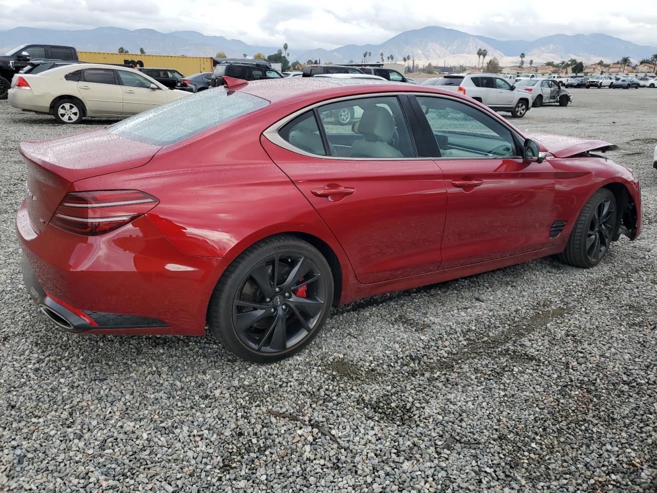 Image 3 of 2022 GENESIS G70 BASE 2022 with VIN KMTG54TE3NU100870