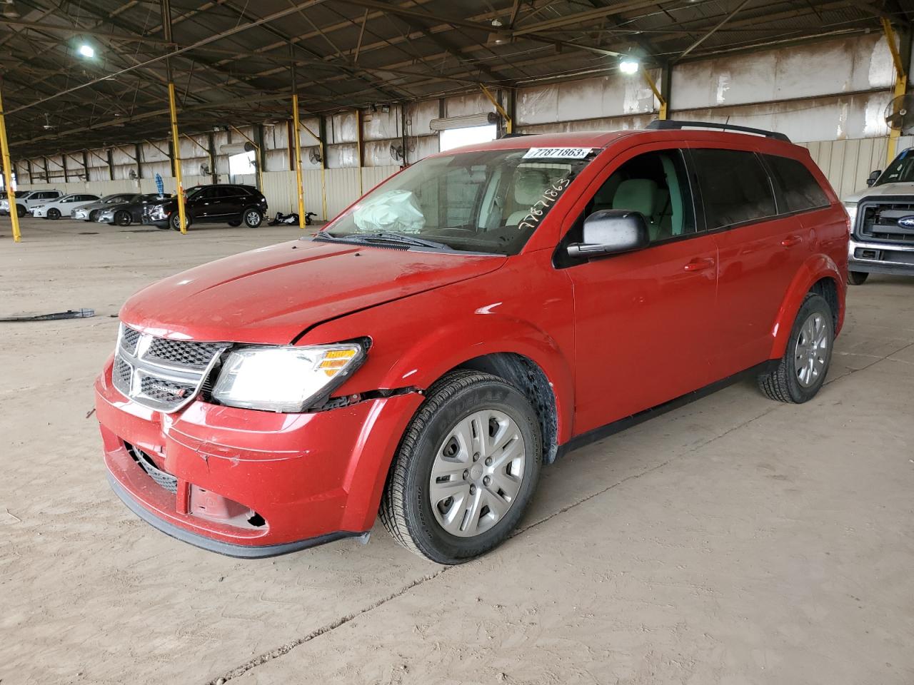 Image 1 of 2018 DODGE JOURNEY SE 2018 with VIN 3C4PDCAB2JT195902
