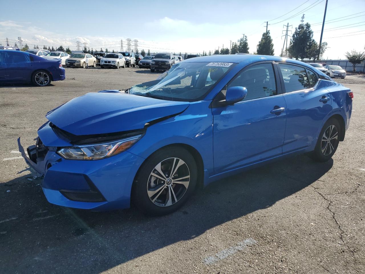 Image 1 of 2022 NISSAN SENTRA SV 2022 with VIN 3N1AB8CV9NY229832