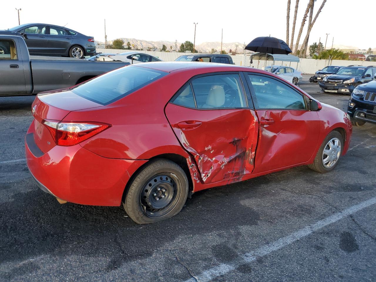 Image 3 of 2015 TOYOTA COROLLA L 2015 with VIN 5YFBURHE5FP186649