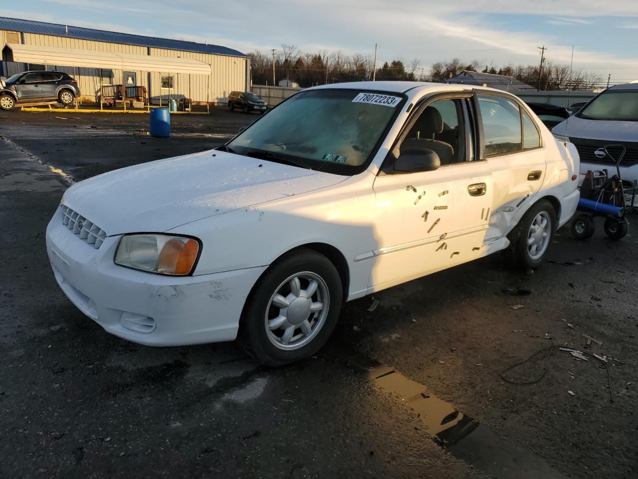 Image 1 of 2000 HYUNDAI ACCENT GL 2000 with VIN KMHCG45G6YU109245
