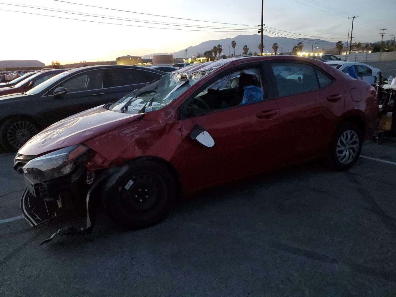 Image 1 of 2019 TOYOTA COROLLA L 2019 with VIN 5YFBURHEXKP897760