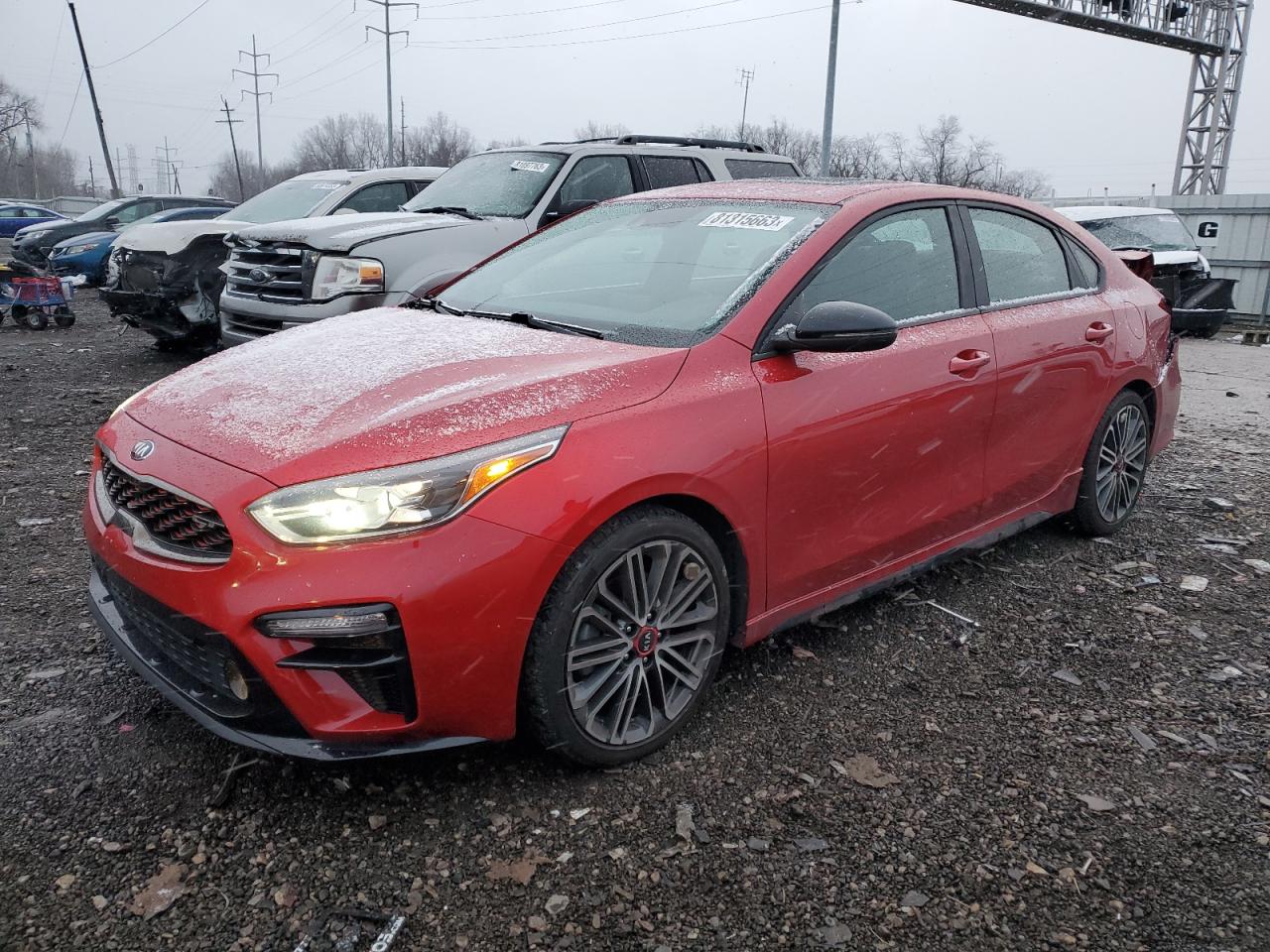Image 1 of 2021 KIA FORTE GT 2021 with VIN 3KPF44AC8ME372018