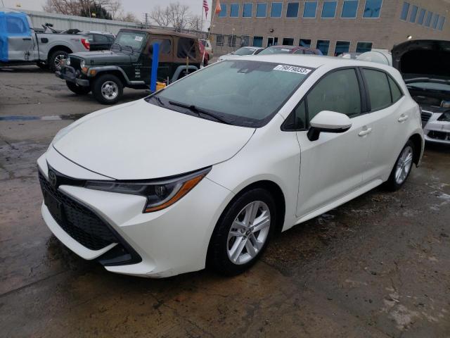 Image 1 of 2019 TOYOTA COROLLA SE 2019 with VIN JTNK4RBEXK3053344