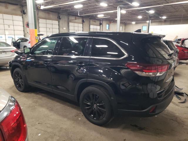 Image 2 of 2019 TOYOTA HIGHLANDER SE 2019 with VIN 5TDJZRFH3KS734305