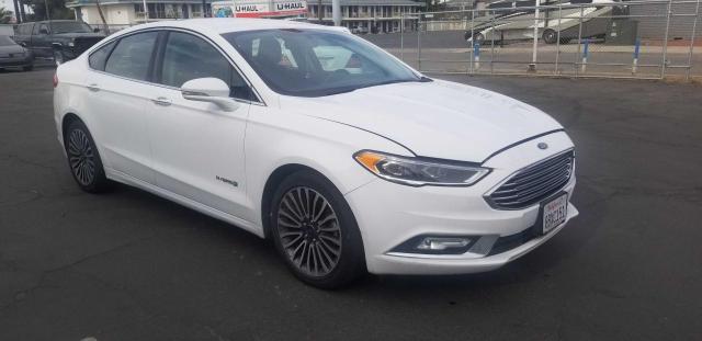 Image 1 of 2018 FORD FUSION TITANIUM/PLATINUM HEV 2018 with VIN 3FA6P0RU4JR181641
