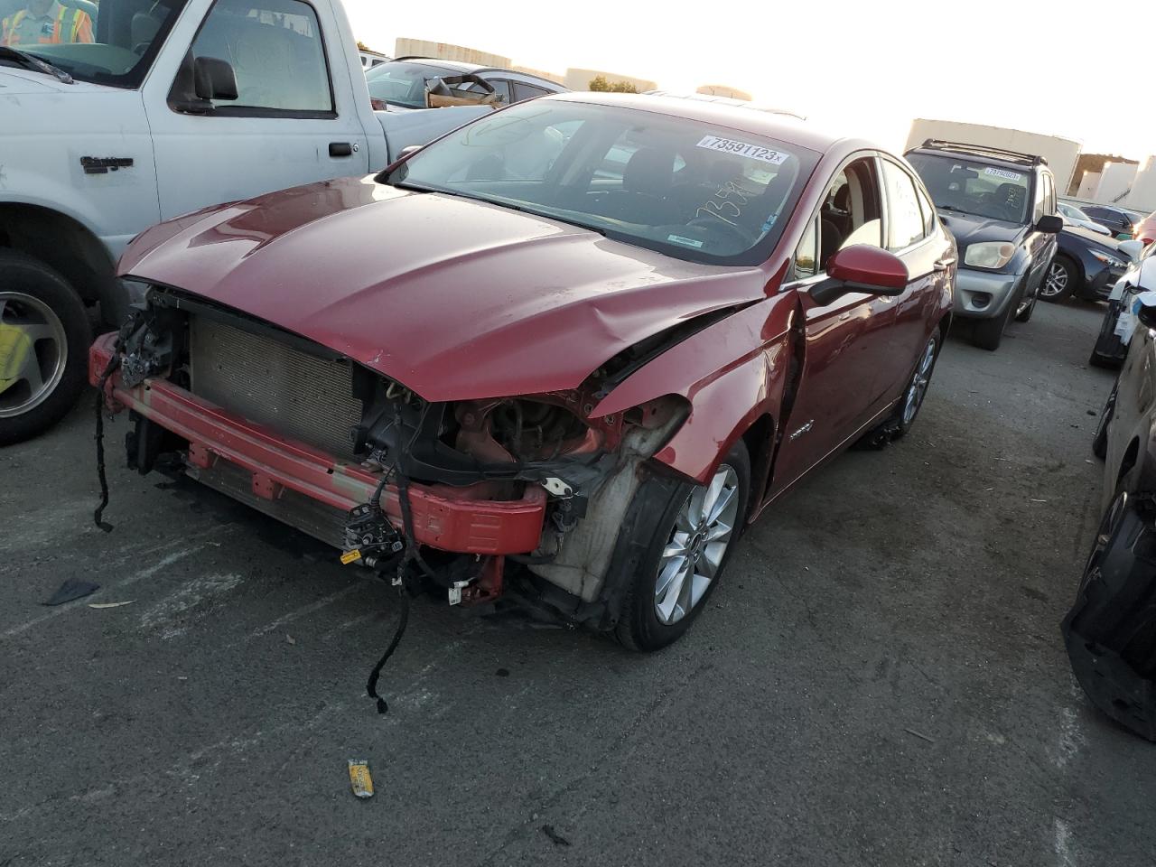 Image 1 of 2017 FORD FUSION SE HYBRID 2017 with VIN 3FA6P0LU3HR266280