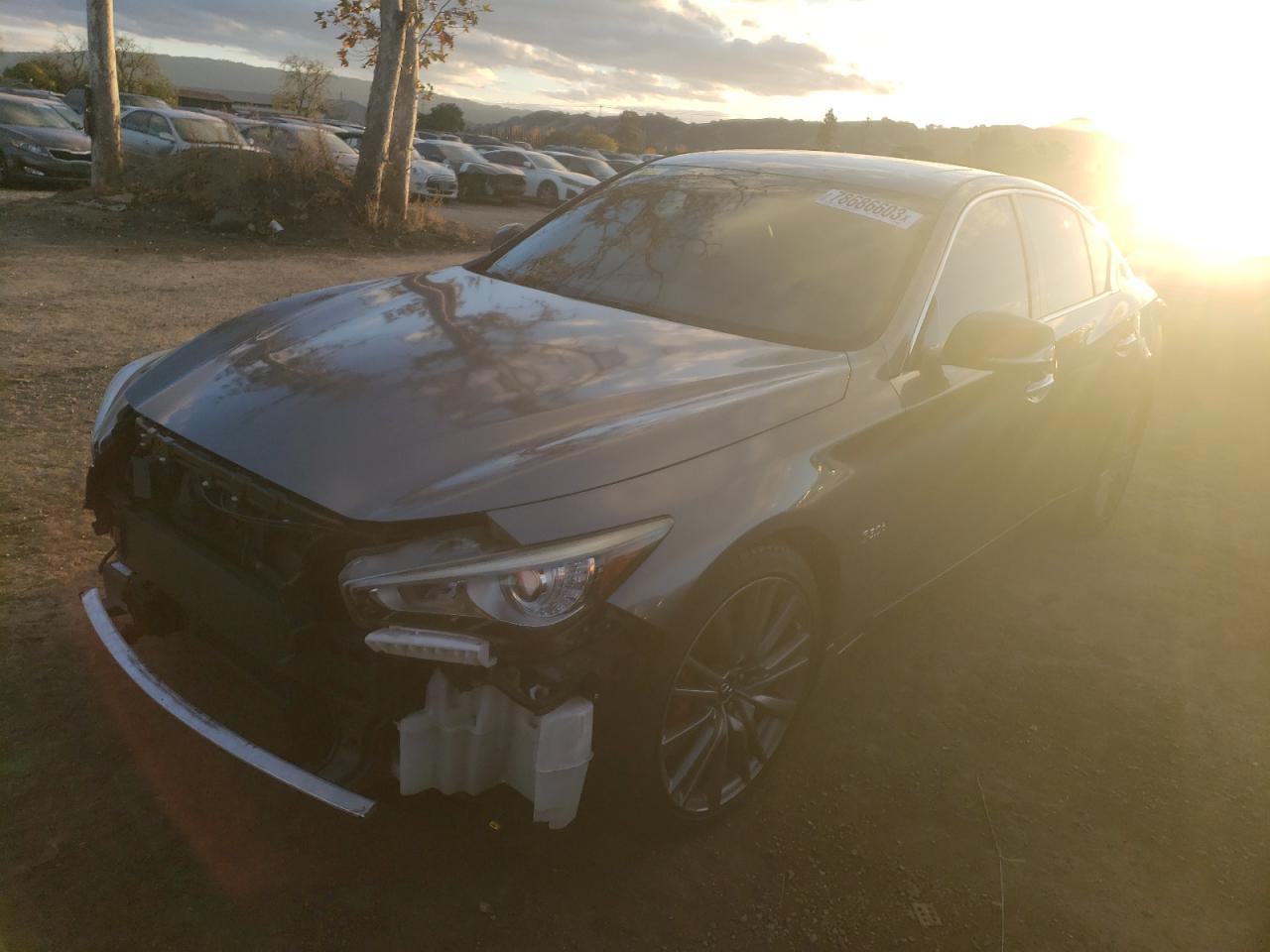 Image 1 of 2018 INFINITI Q50 RED SPORT 400 2018 with VIN JN1FV7APXJM460652