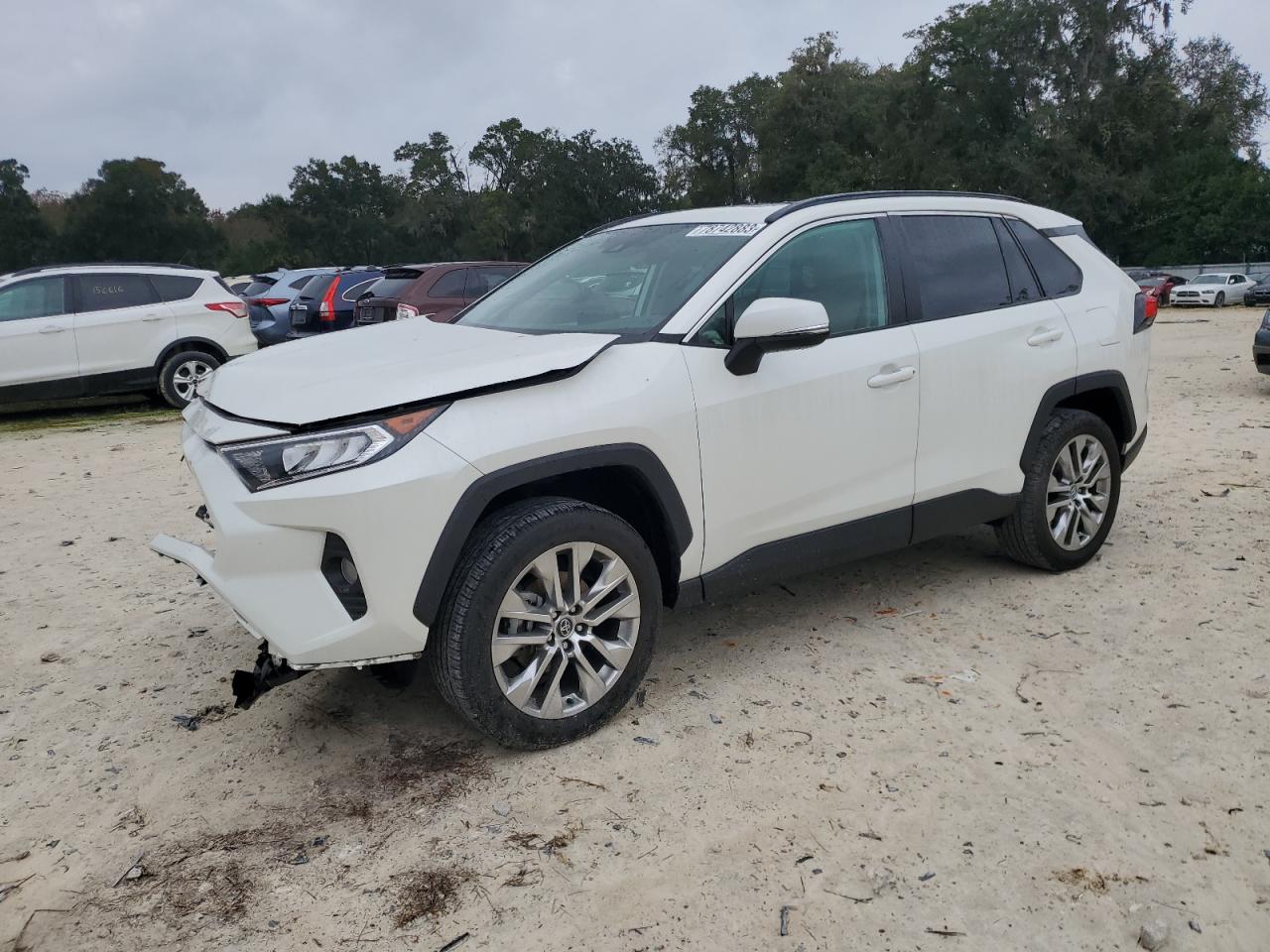 Image 1 of 2021 TOYOTA RAV4 XLE PREMIUM 2021 with VIN 2T3C1RFV7MW123264