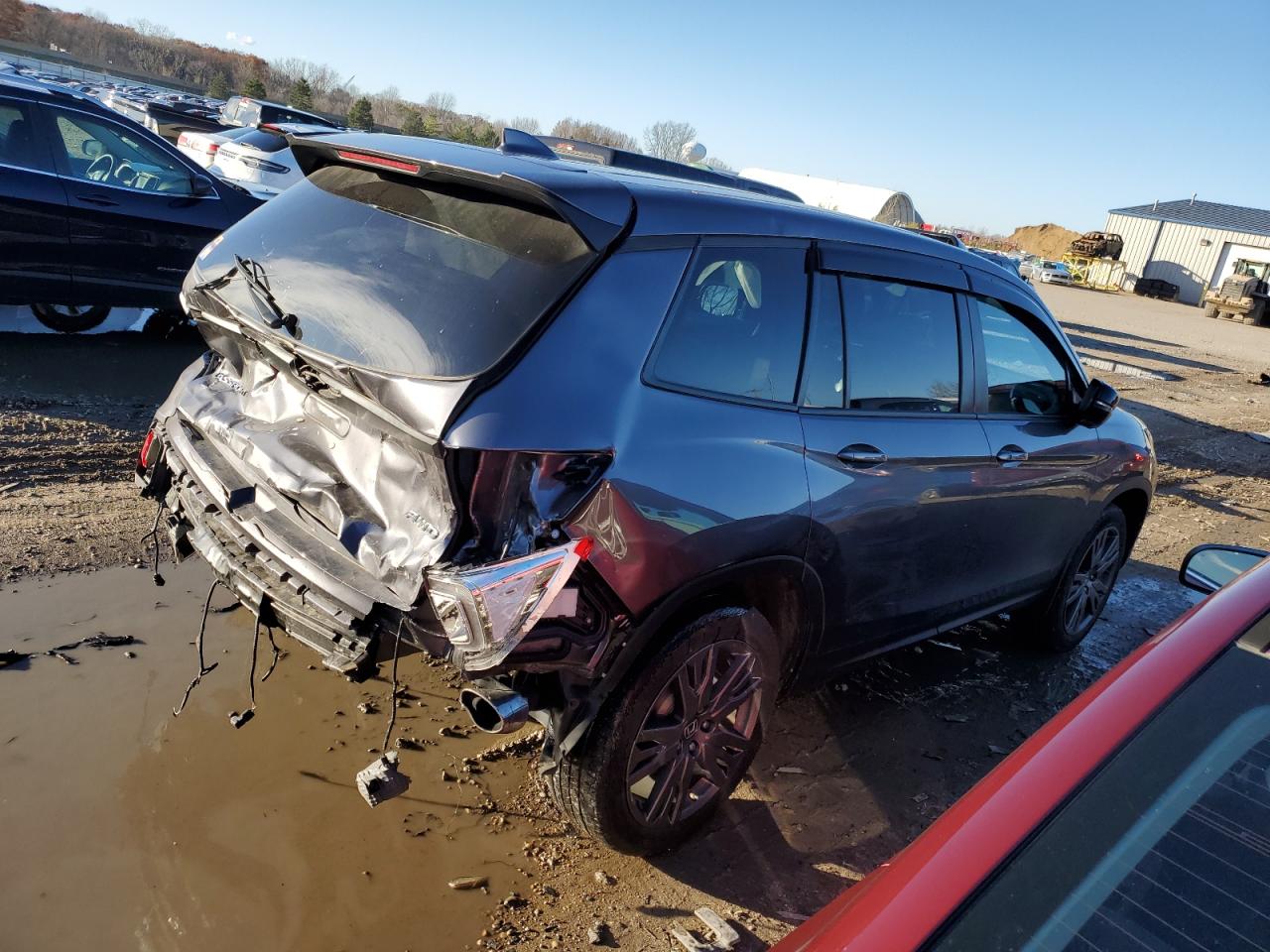 Image 3 of 2020 HONDA PASSPORT EXL 2020 with VIN 5FNYF8H52LB012477
