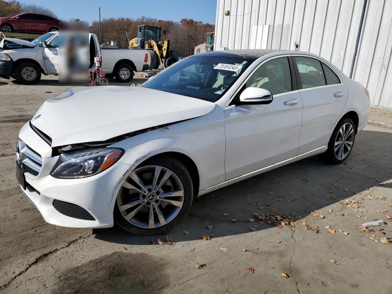 Image 1 of 2018 MERCEDES-BENZ C 300 4MATIC 2018 with VIN 55SWF4KB2JU250517