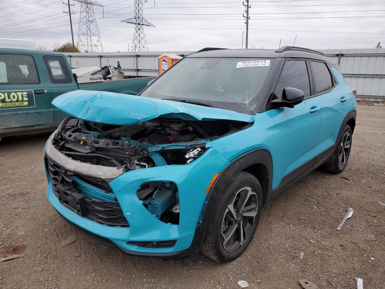 Image 1 of 2021 CHEVROLET TRAILBLAZER RS 2021 with VIN KL79MTSLXMB008991