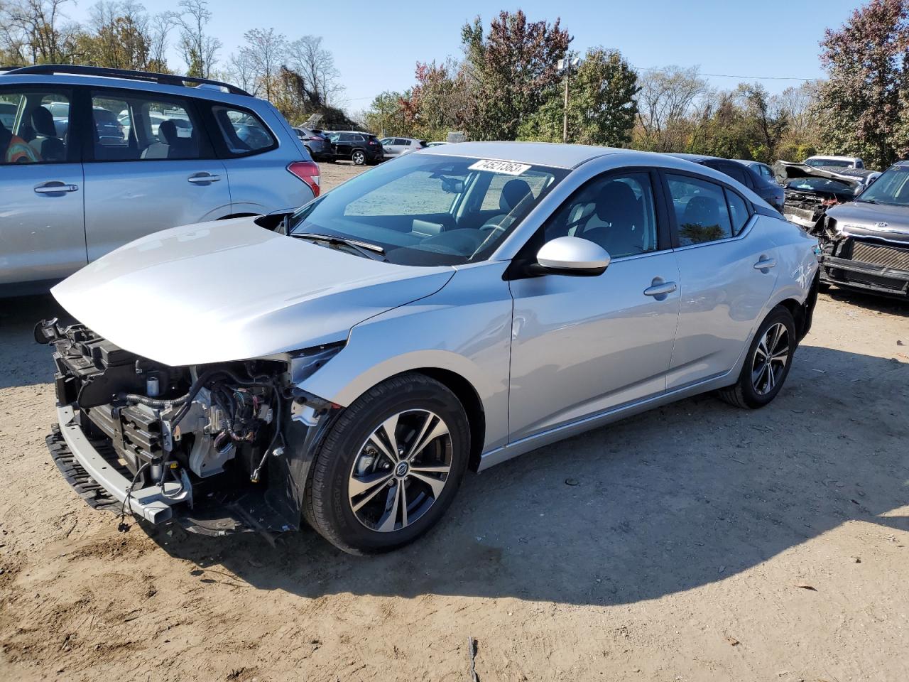 Image 1 of 2022 NISSAN SENTRA SV 2022 with VIN 3N1AB8CV9NY308241
