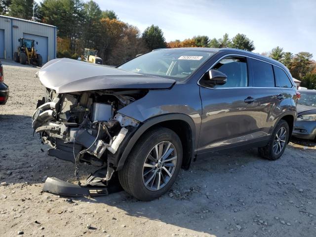 Image 1 of 2019 TOYOTA HIGHLANDER SE 2019 with VIN 5TDJZRFH1KS949634