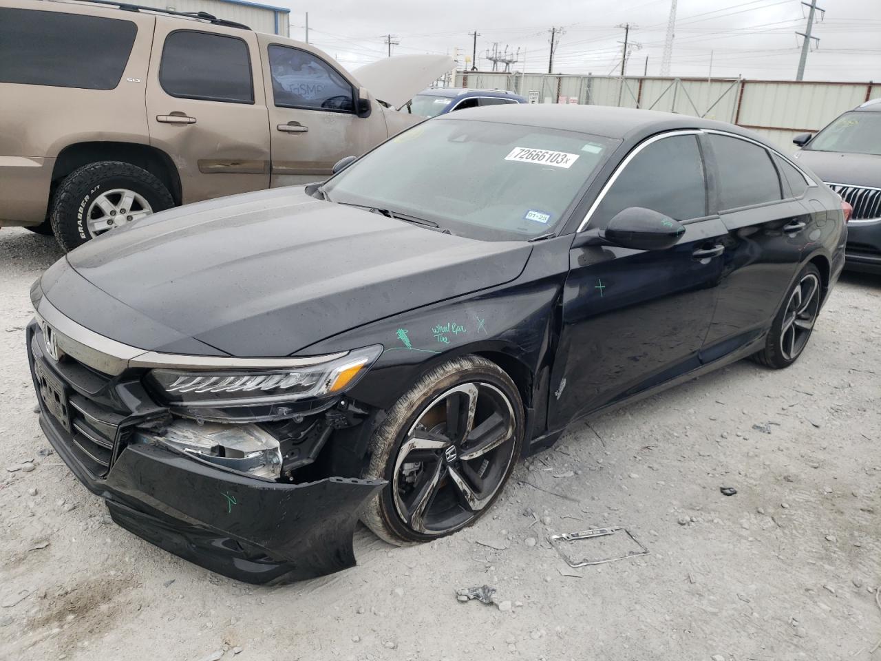 Image 1 of 2022 HONDA ACCORD SPORT 2022 with VIN 1HGCV1F36NA118160