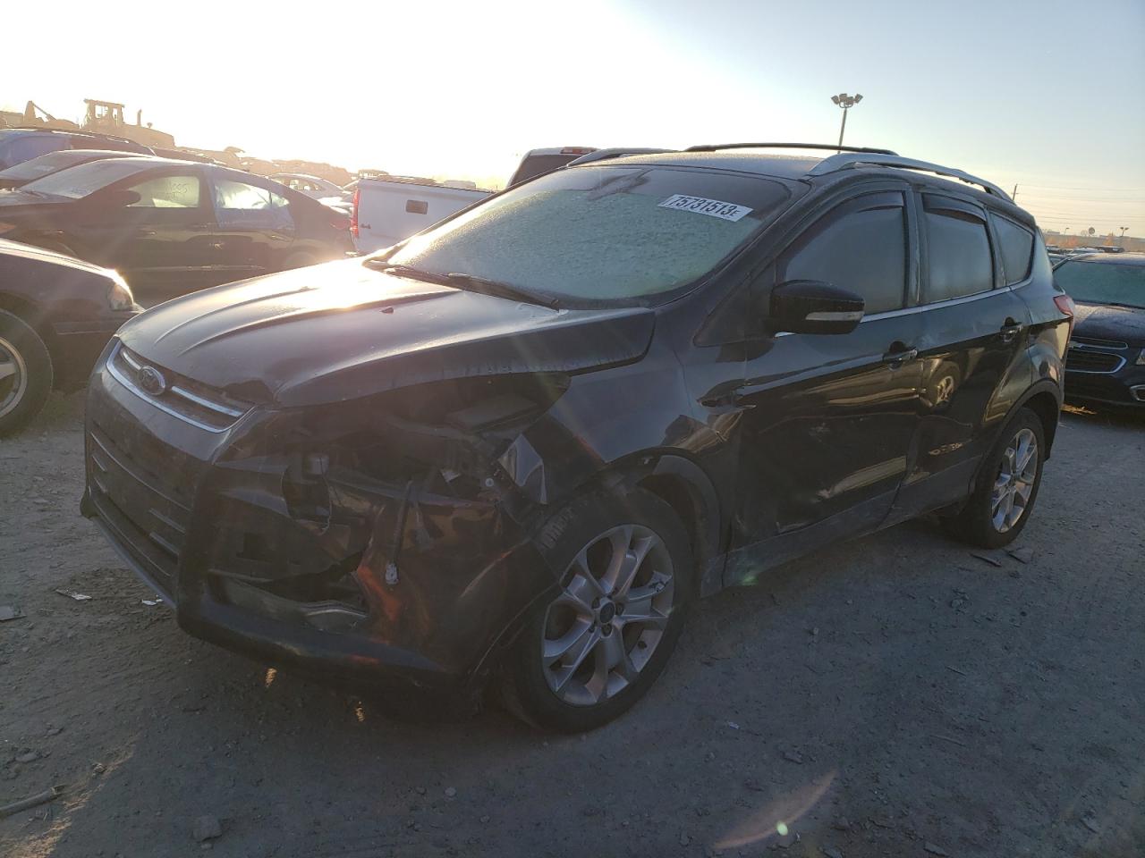Image 1 of 2014 FORD ESCAPE TITANIUM 2014 with VIN 1FMCU0J97EUD78262