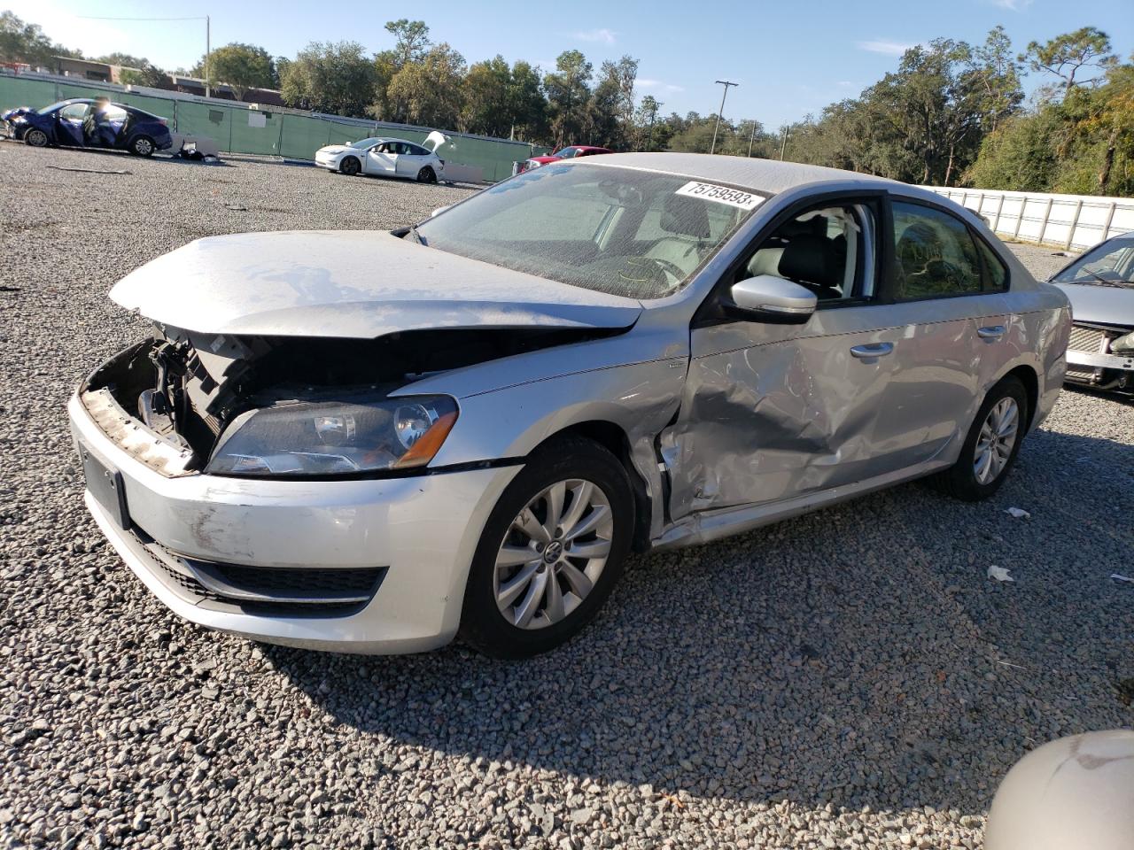 Image 1 of 2014 VOLKSWAGEN PASSAT S 2014 with VIN 1VWAT7A30EC062689