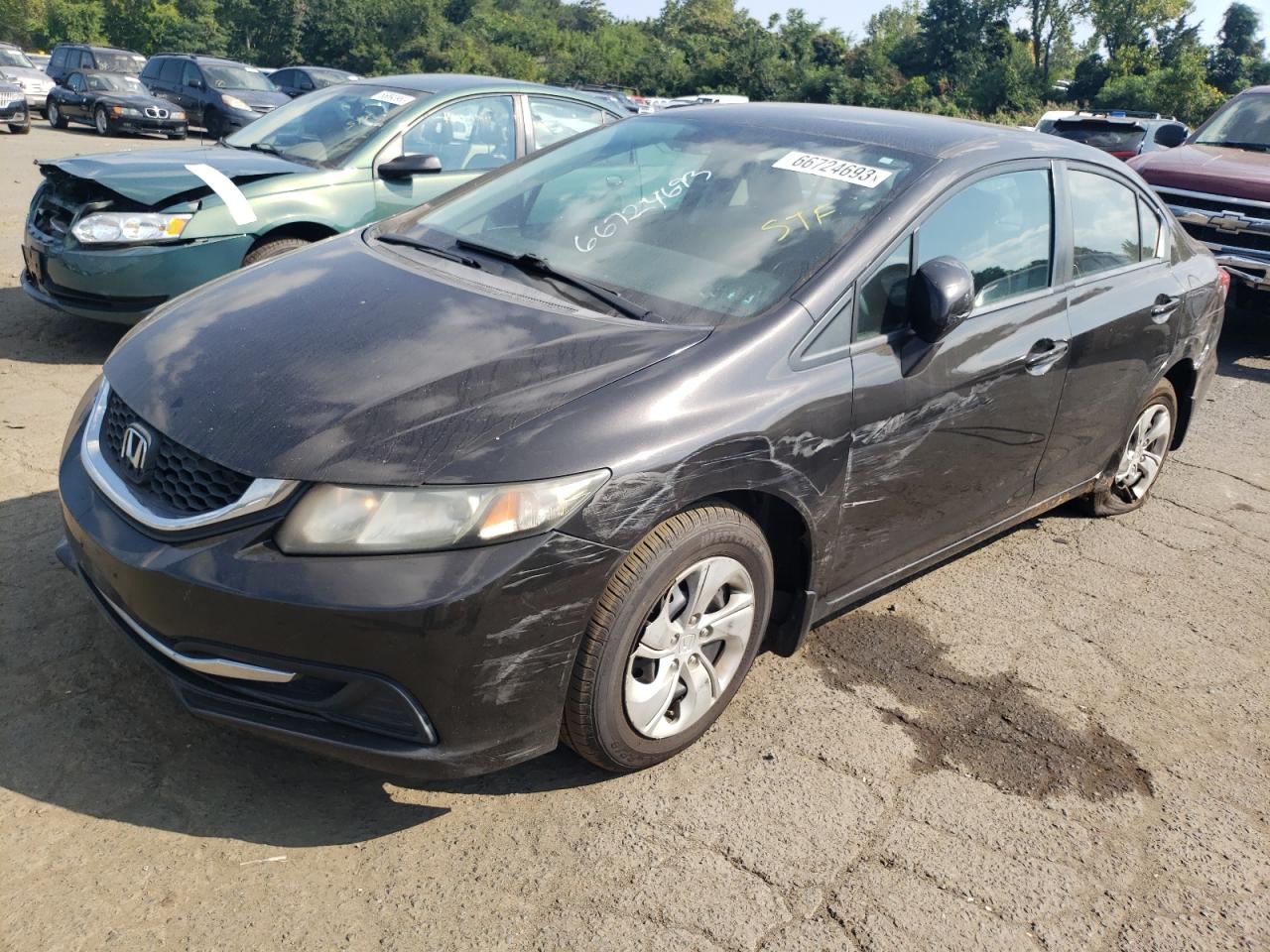Obraz 1 z 2013 HONDA CIVIC LX 2013 z VIN 19XFB2F58DE234029