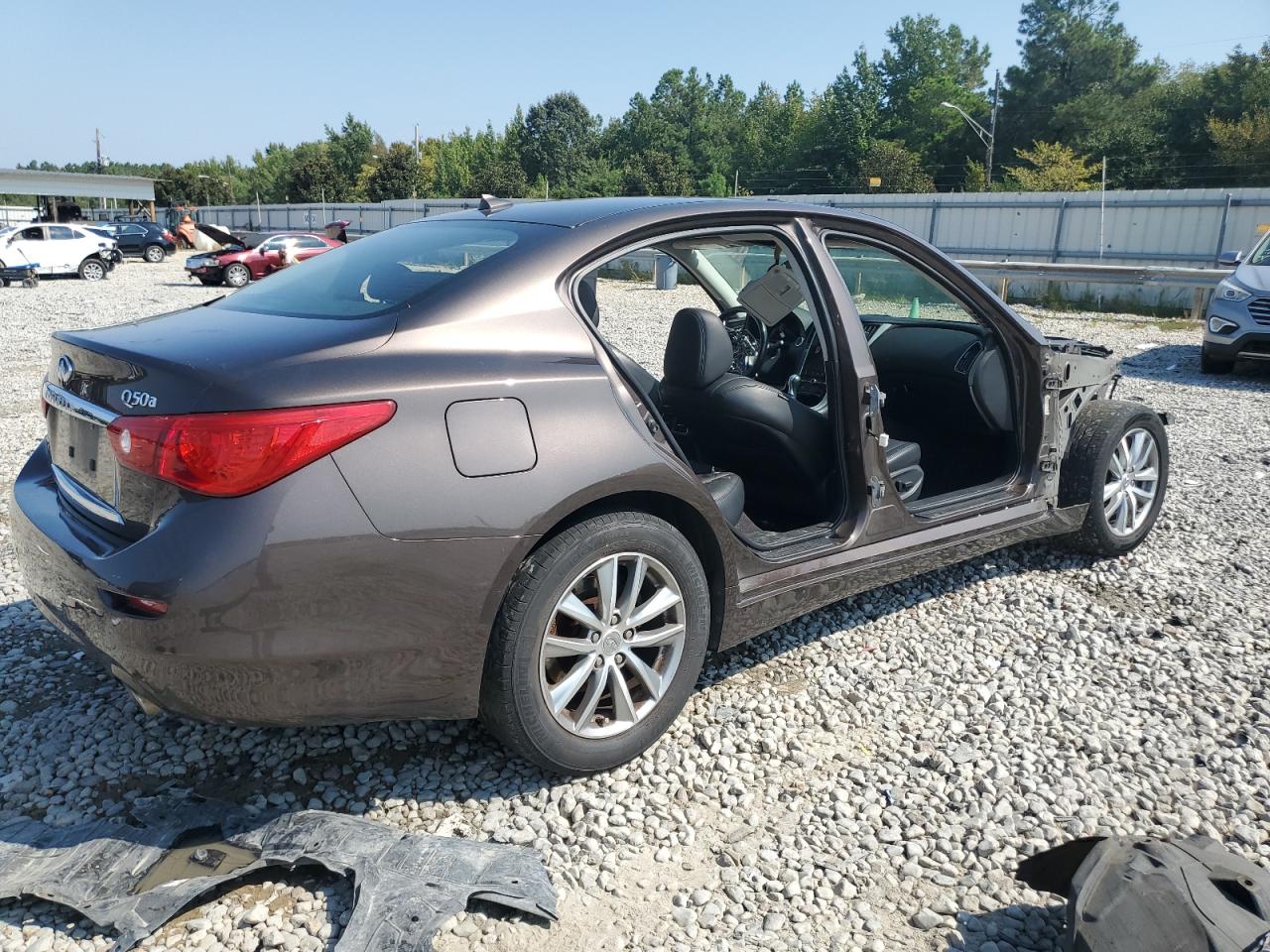 Image 3 of 2014 INFINITI Q50 BASE 2014 with VIN JN1BV7AR1EM691011