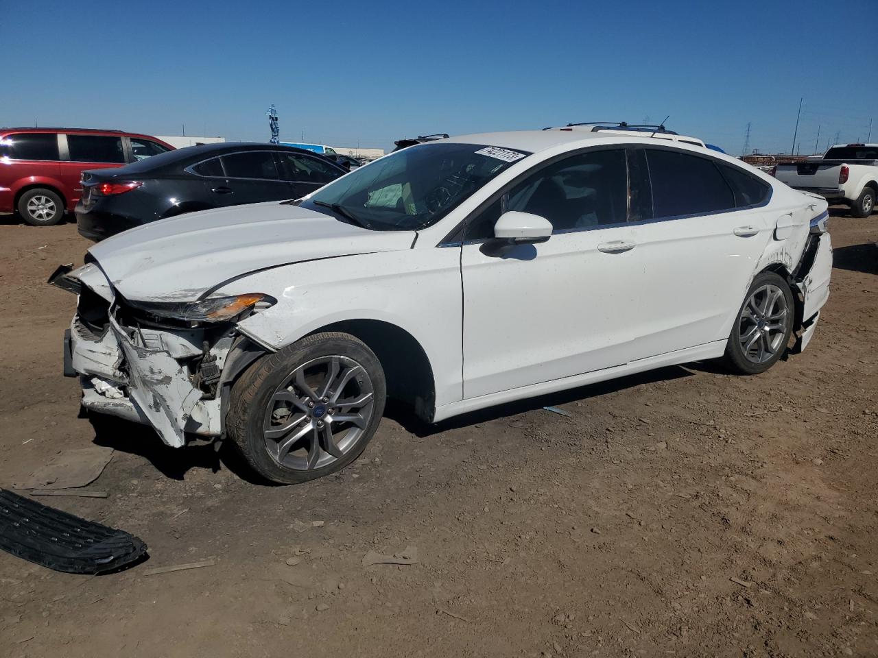 Image 1 of 2017 FORD FUSION S 2017 with VIN 3FA6P0G70HR299497