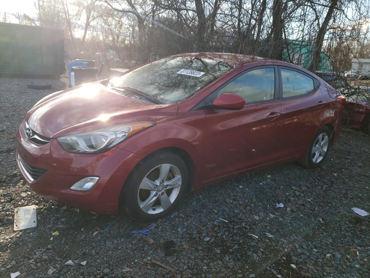 Image 1 of 2012 HYUNDAI ELANTRA GLS 2012 with VIN KMHDH4AE2CU311661