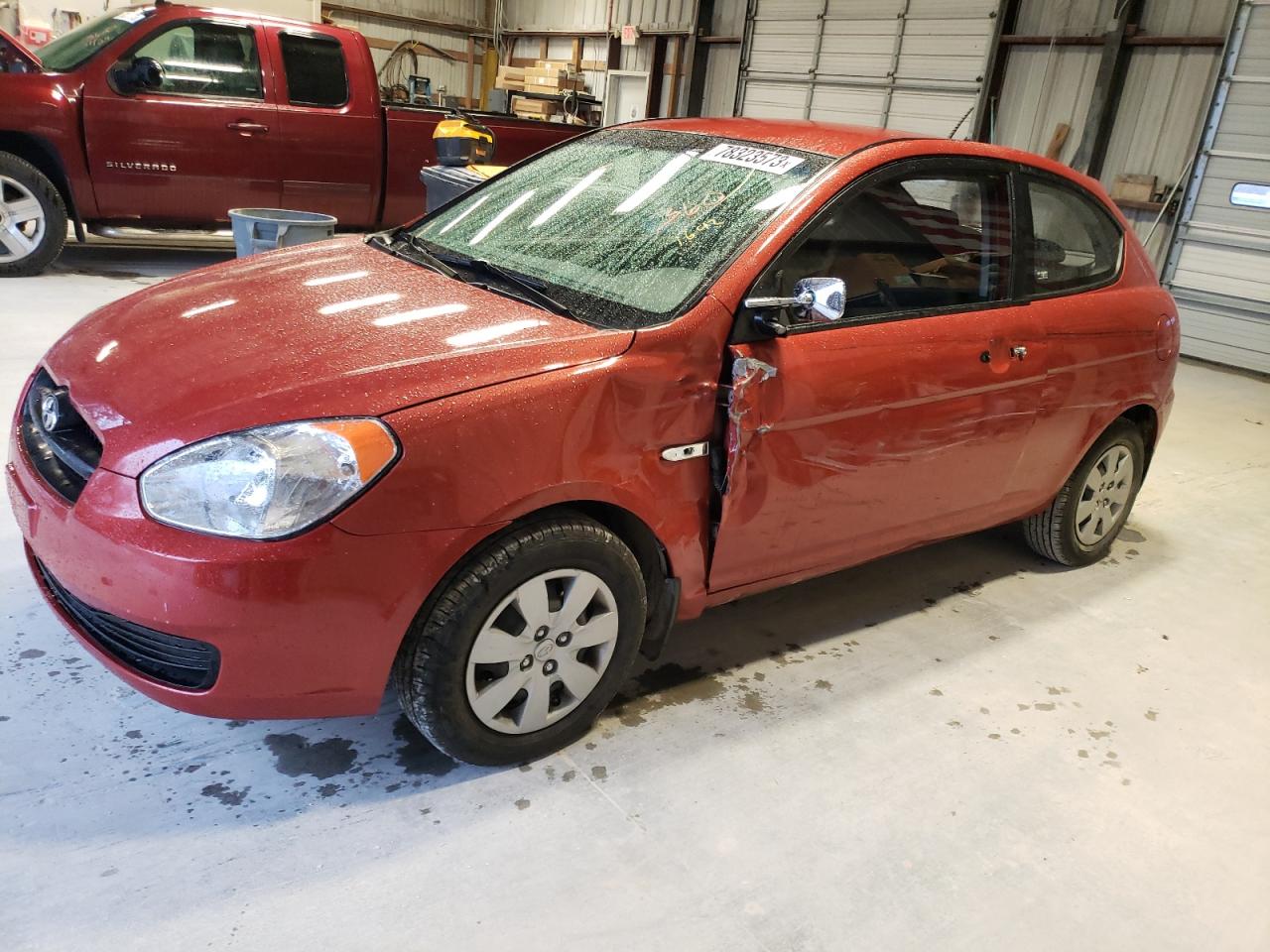 Image 1 of 2010 HYUNDAI ACCENT BLUE 2010 with VIN KMHCM3ACXAU161277