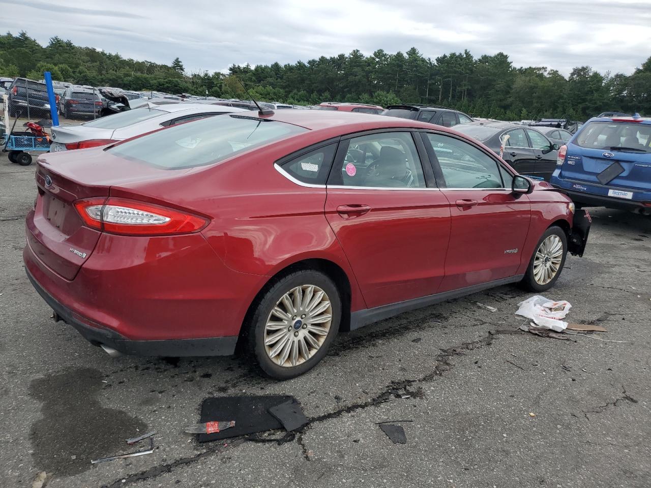 Изображение 3 2014 FORD FUSION S HYBRID 2014 с VIN 3FA6P0UU7ER230375