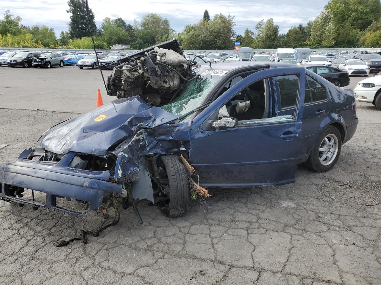 Image 1 of 2002 VOLKSWAGEN JETTA GL 2002 with VIN 3VWRB69M12M038067
