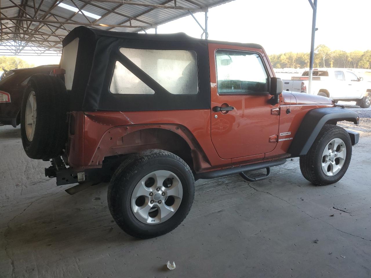 Image 3 of 2014 JEEP WRANGLER SPORT 2014 with VIN 1C4AJWAG3EL284102