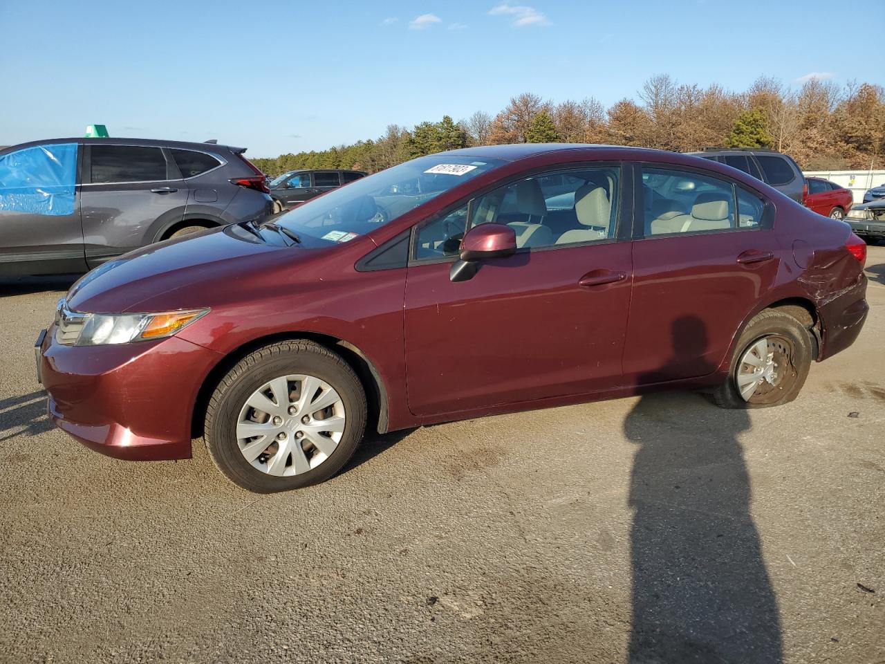 Изображение 1 2012 HONDA CIVIC LX 2012 с VIN 2HGFB2F53CH512629