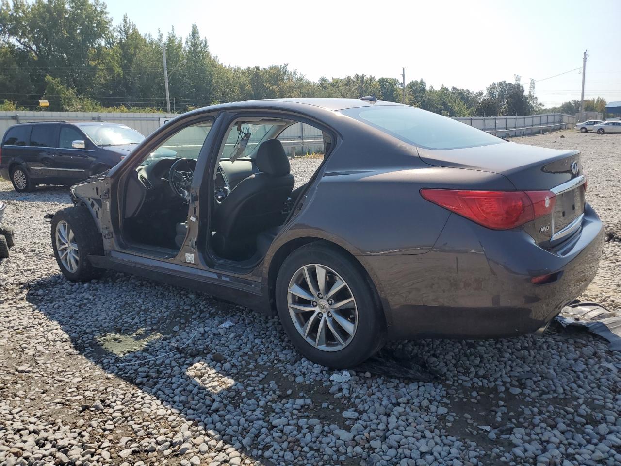 Image 2 of 2014 INFINITI Q50 BASE 2014 with VIN JN1BV7AR1EM691011