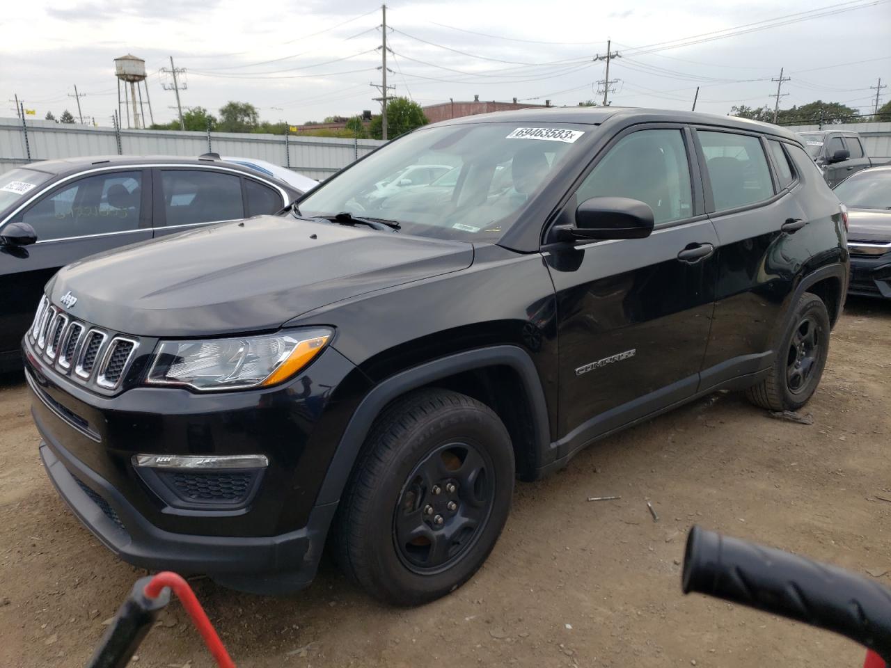 Image 1 of 2019 JEEP COMPASS SPORT 2019 with VIN 3C4NJCAB8KT686296