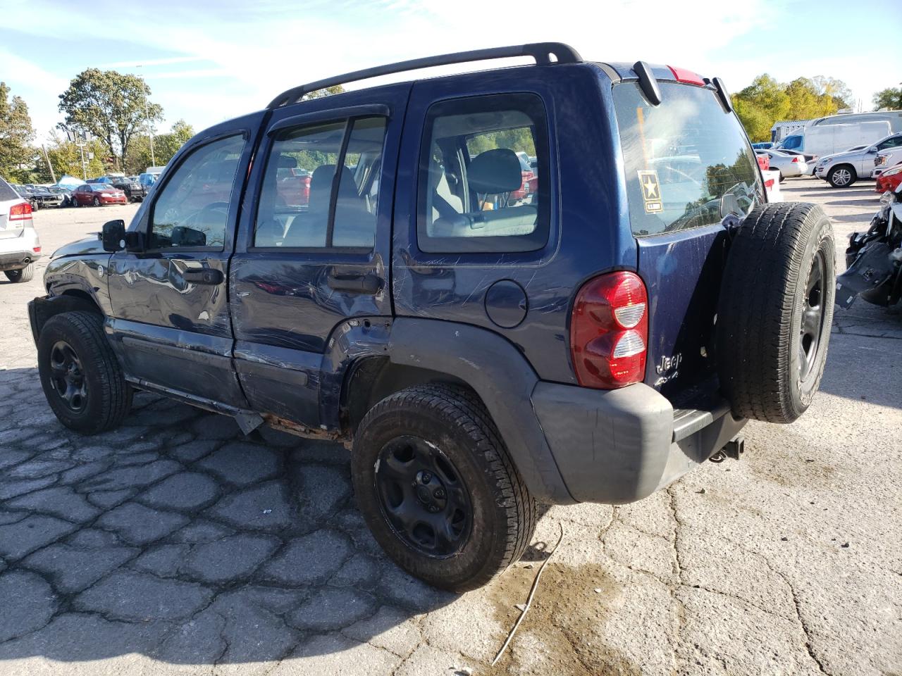 Image 2 of 2007 JEEP LIBERTY SPORT 2007 with VIN 1J4GL48K87W647489