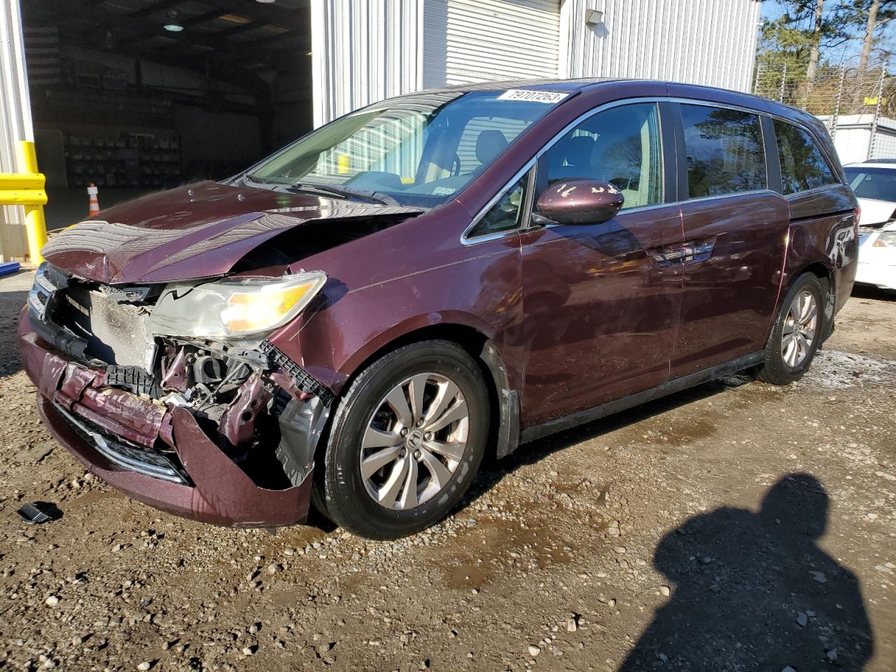 Image 1 of 2015 HONDA ODYSSEY EXL 2015 with VIN 5FNRL5H63FB008480