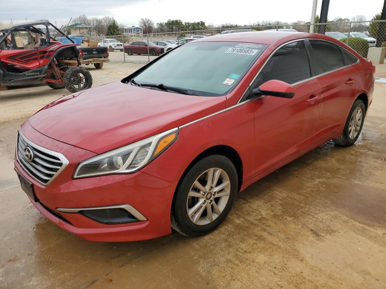 Image 1 of 2017 HYUNDAI SONATA SE 2017 with VIN 5NPE24AFXHH492075