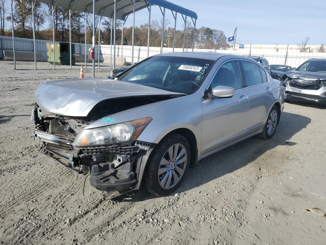 Image 1 of 2012 HONDA ACCORD EXL 2012 with VIN 1HGCP3F83CA039253