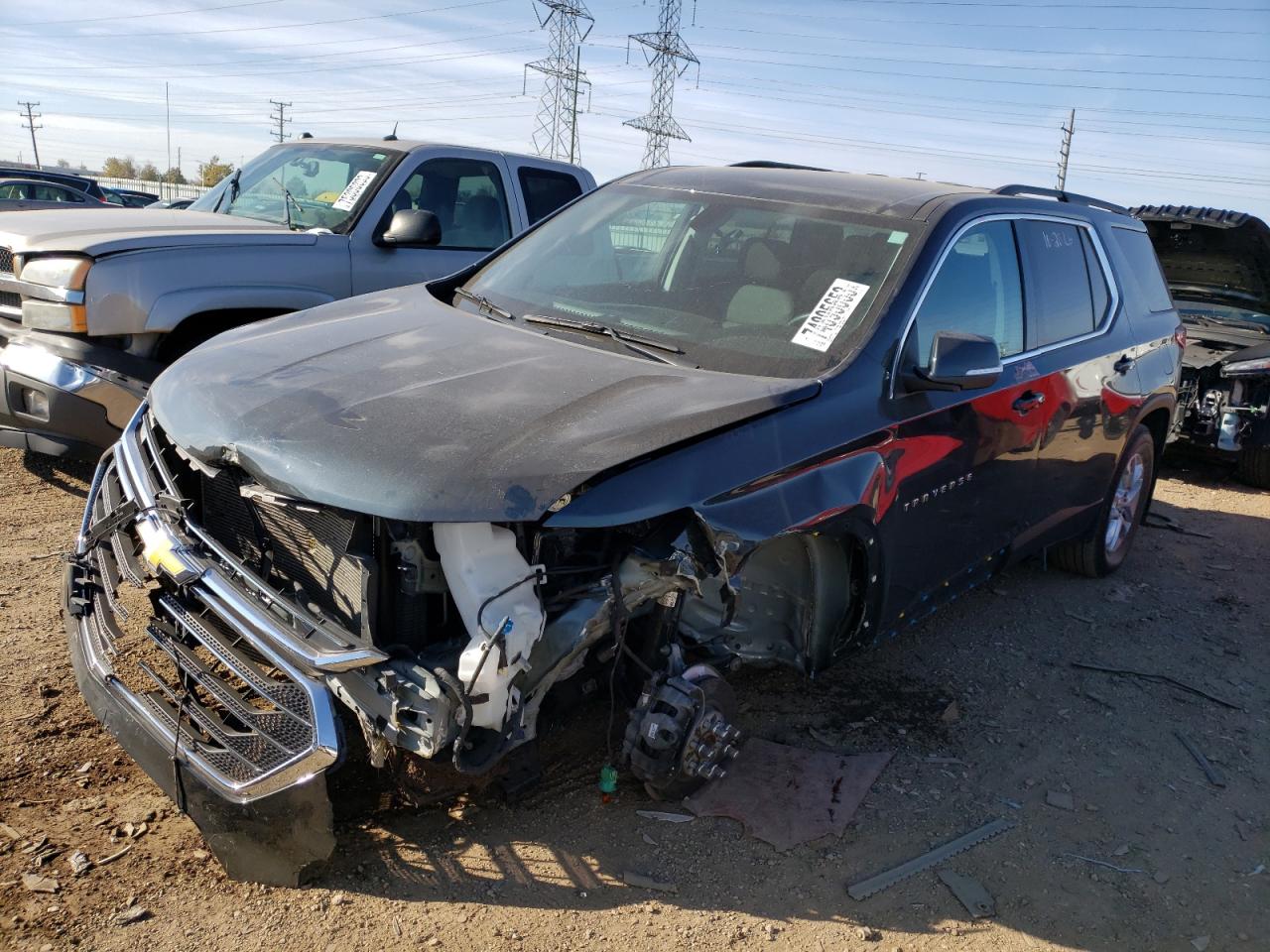 Image 1 of 2021 CHEVROLET TRAVERSE LT 2021 with VIN 1GNEVGKW0MJ132104