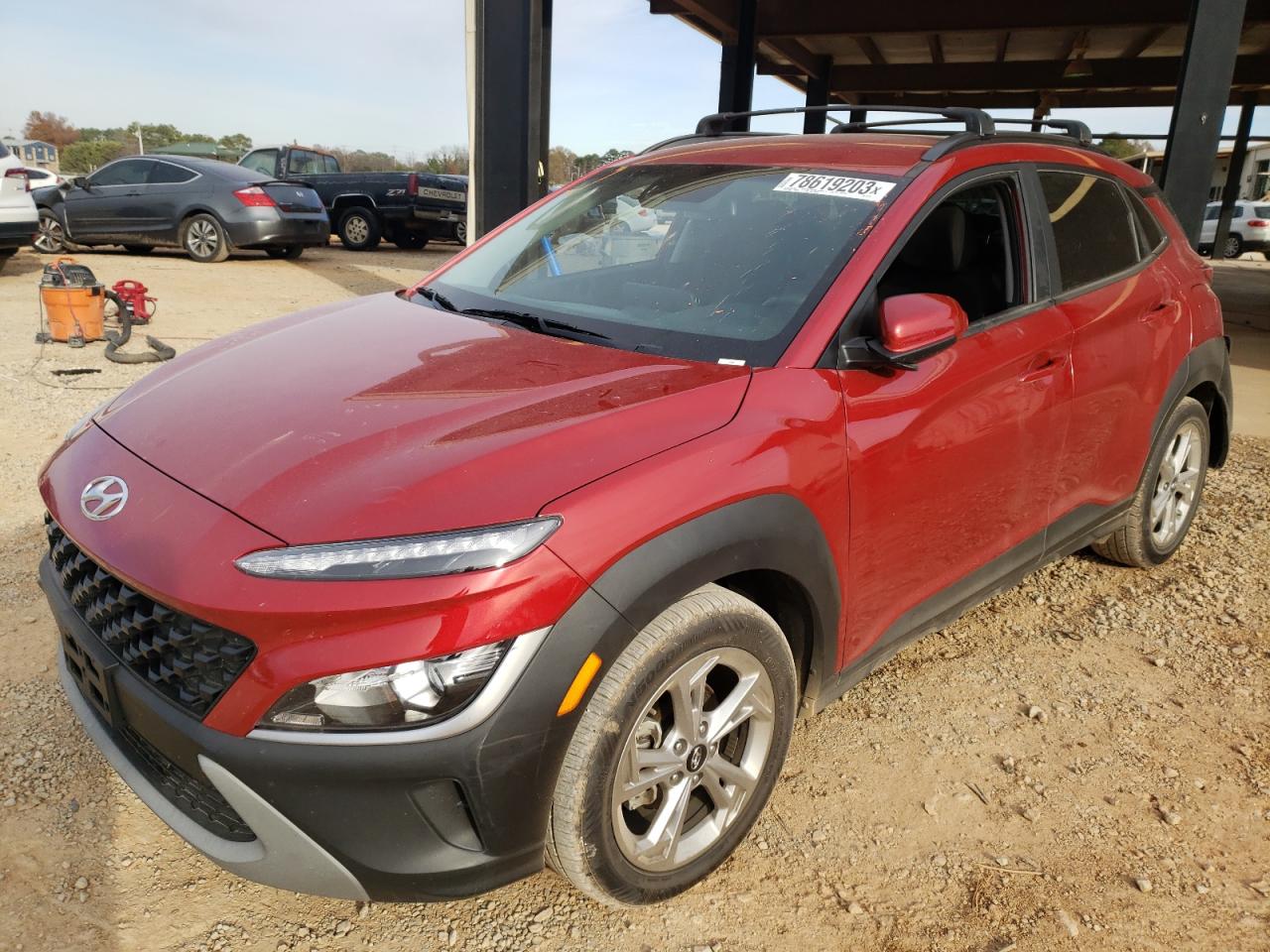 Image 1 of 2022 HYUNDAI KONA SEL 2022 with VIN KM8K62AB3NU871537