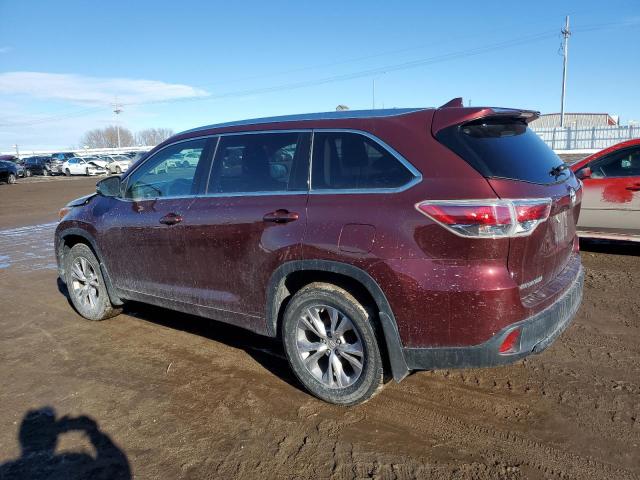 Obraz 2 z 2015 TOYOTA HIGHLANDER XLE 2015 z VIN 5TDJKRFH7FS132954