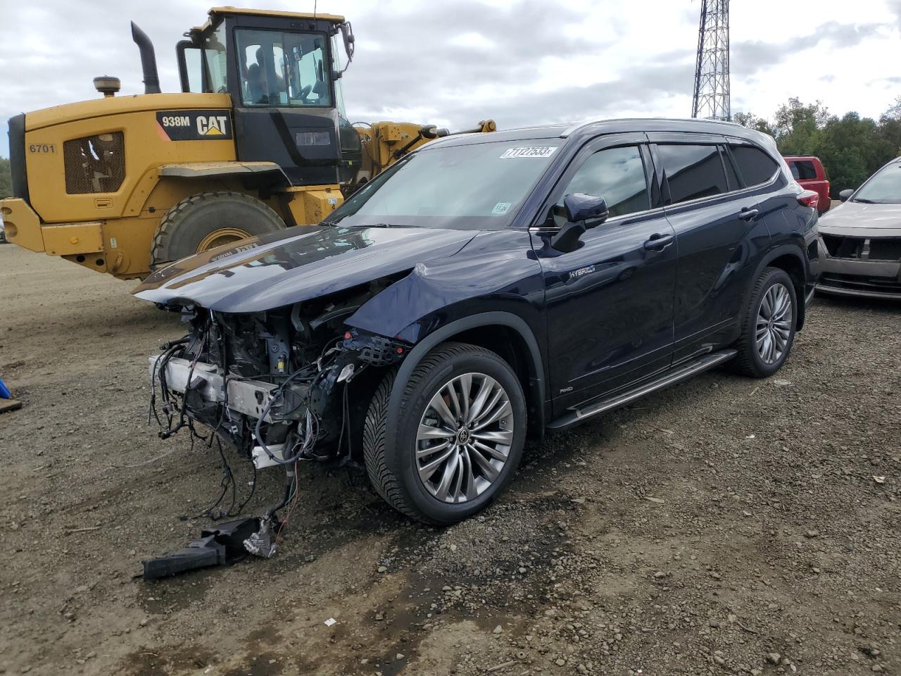 Изображение 1 2021 TOYOTA HIGHLANDER HYBRID PLATINUM 2021 с VIN 5TDEBRCHXMS019776