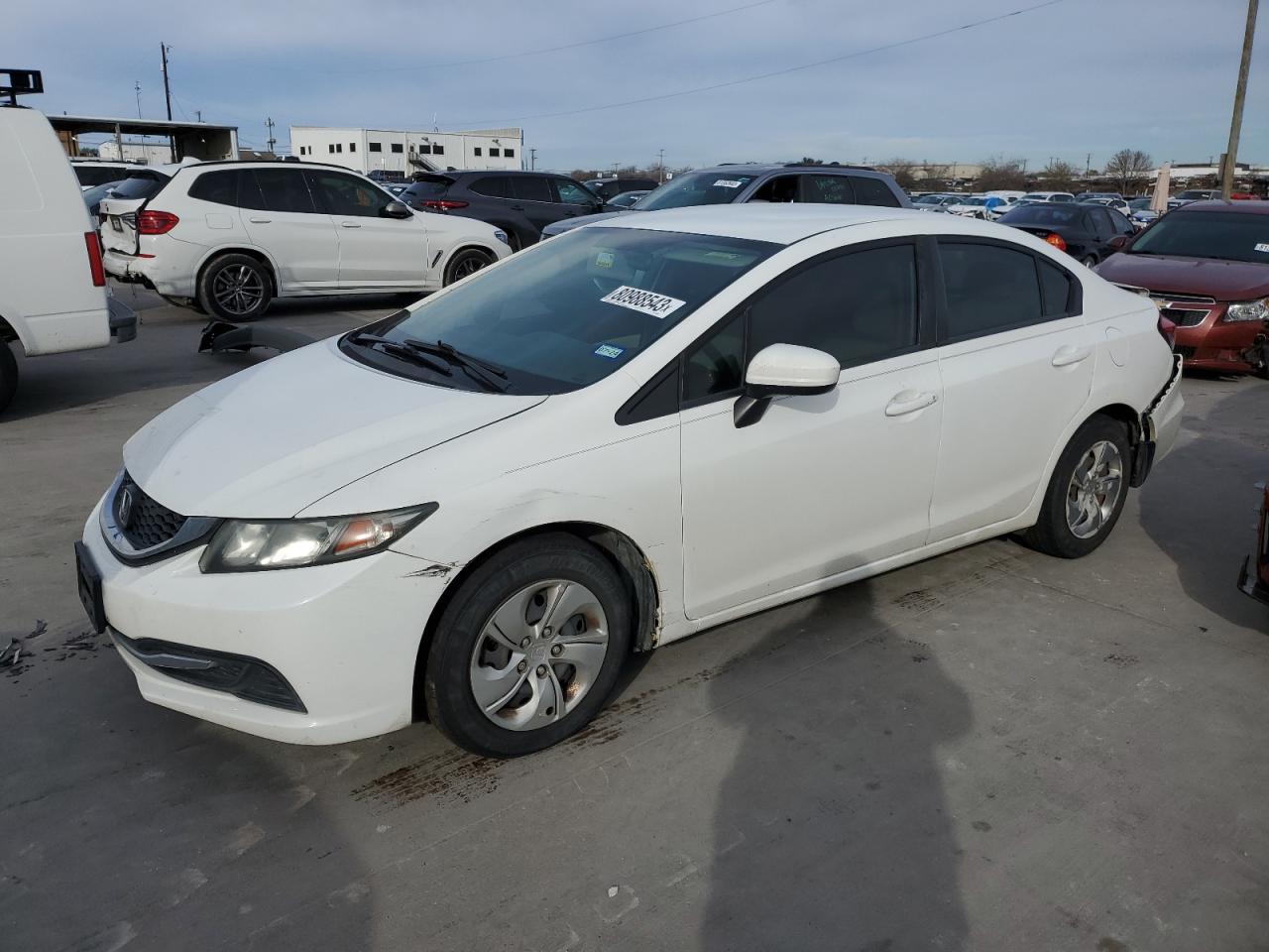 Image 1 of 2014 HONDA CIVIC LX 2014 with VIN 2HGFB2F59EH528529