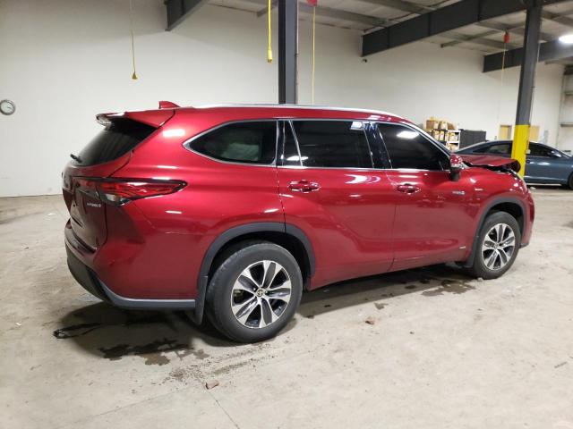 Image 3 of 2021 TOYOTA HIGHLANDER HYBRID XLE 2021 with VIN 5TDGBRCH0MS536593