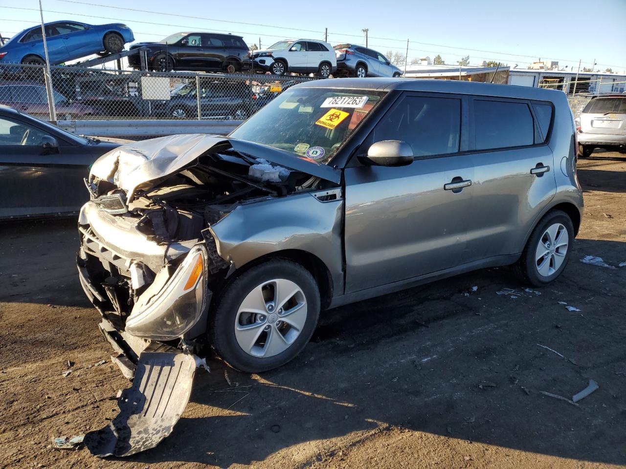 Image 1 of 2015 KIA SOUL  2015 with VIN KNDJN2A28F7186291