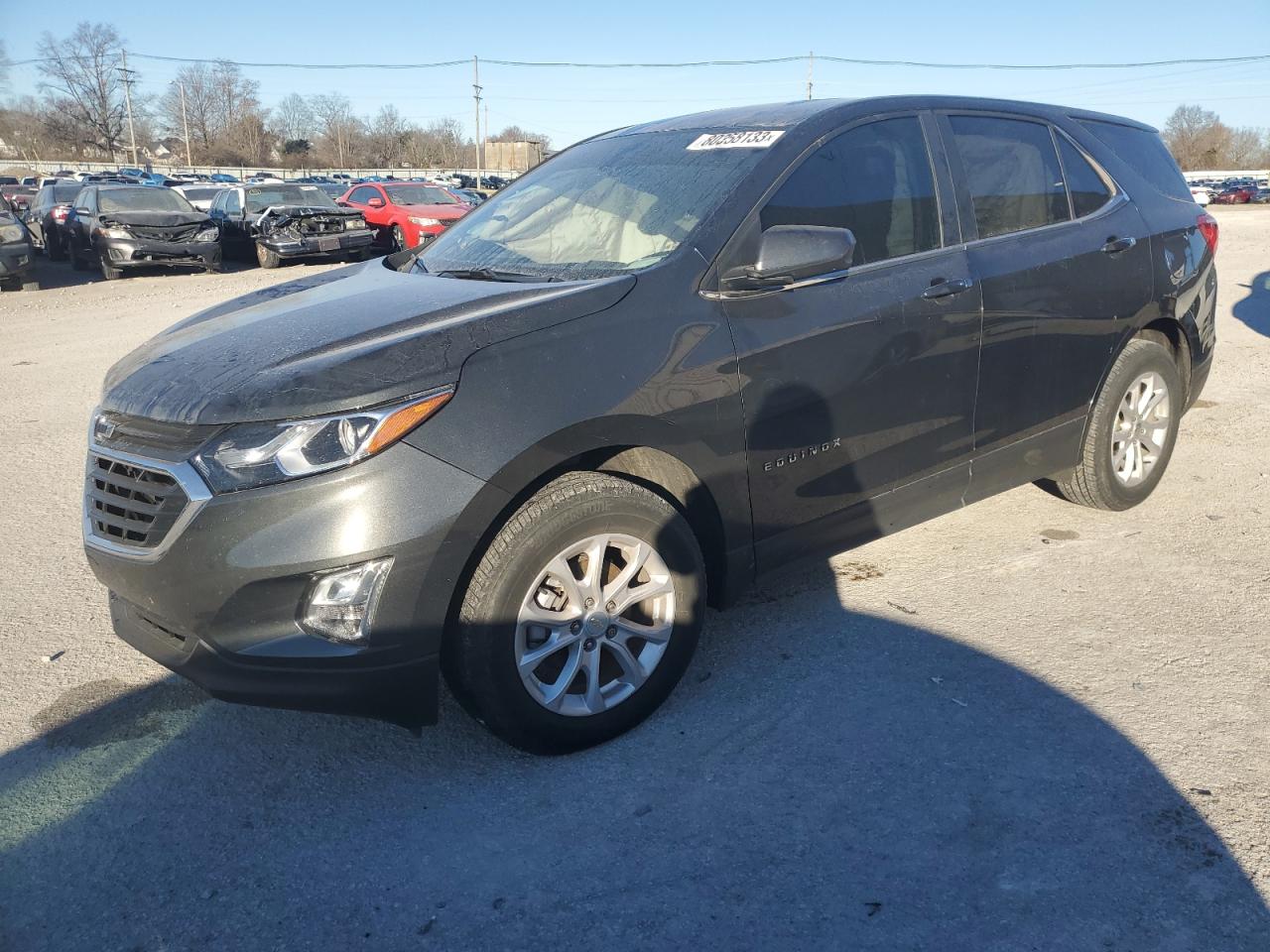Image 1 of 2021 CHEVROLET EQUINOX LT 2021 with VIN 3GNAXUEV1ML378596